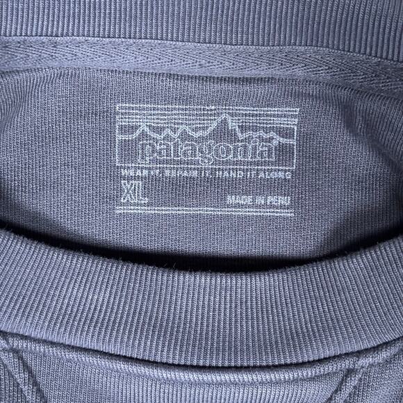 Patagonia Fitz Roy Icon Uprisal Crew Sweatshirt Men’s XL Smolder Blue Gray - Picture 4 of 6